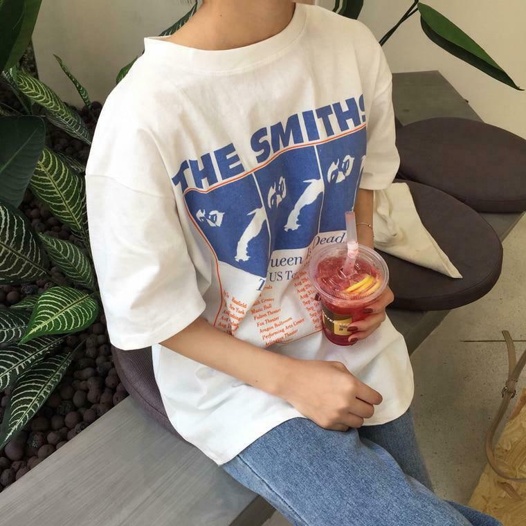 Vintage The Smiths Band Tee - Y2K Fashion Icon - Coquette Aesthetic Grunge Style