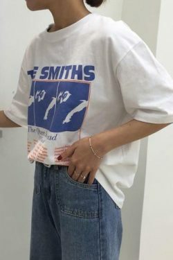 Vintage The Smiths Band Tee - Y2K Fashion Icon - Coquette Aesthetic Grunge Style