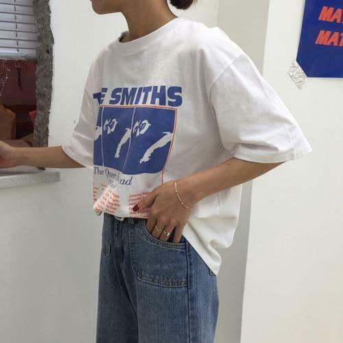 Vintage The Smiths Band Tee - Y2K Fashion Icon - Coquette Aesthetic Grunge Style