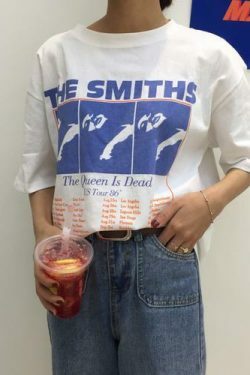 Vintage The Smiths Band Tee - Y2K Fashion Icon - Coquette Aesthetic Grunge Style