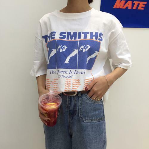 Vintage The Smiths Band Tee - Y2K Fashion Icon - Coquette Aesthetic Grunge Style