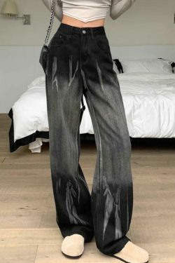 Vintage Tie Dye High Rise Boyfriend Jeans - Y2K Fashion Aesthetic for Women