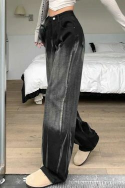 Vintage Tie Dye High Rise Boyfriend Jeans - Y2K Fashion Aesthetic for Women