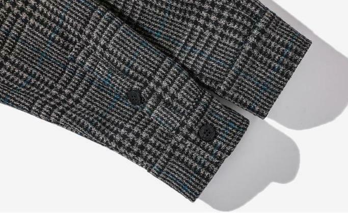 Vintage Tweed Check Shirt - Y2K Fashion Aesthetic for Women - Coquette Style Grunge Outfits