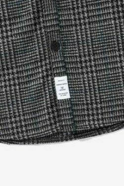 Vintage Tweed Check Shirt - Y2K Fashion Aesthetic for Women - Coquette Style Grunge Outfits