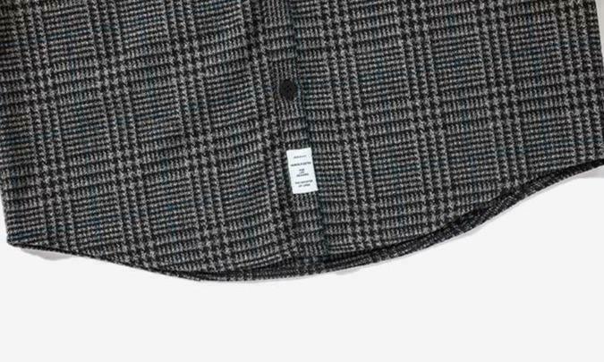 Vintage Tweed Check Shirt - Y2K Fashion Aesthetic for Women - Coquette Style Grunge Outfits