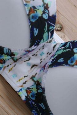 Vintage Underwire Bikini Set with Printed High Waist - Y2K Fashion Swimwear for Women