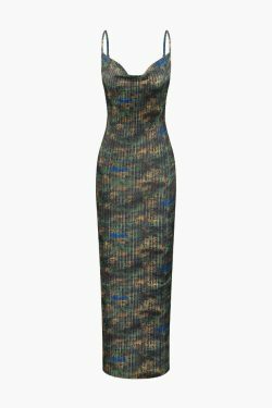 Vintage Vibe Plisse Maxi Dress: Y2K Fashion with Coquette Aesthetic