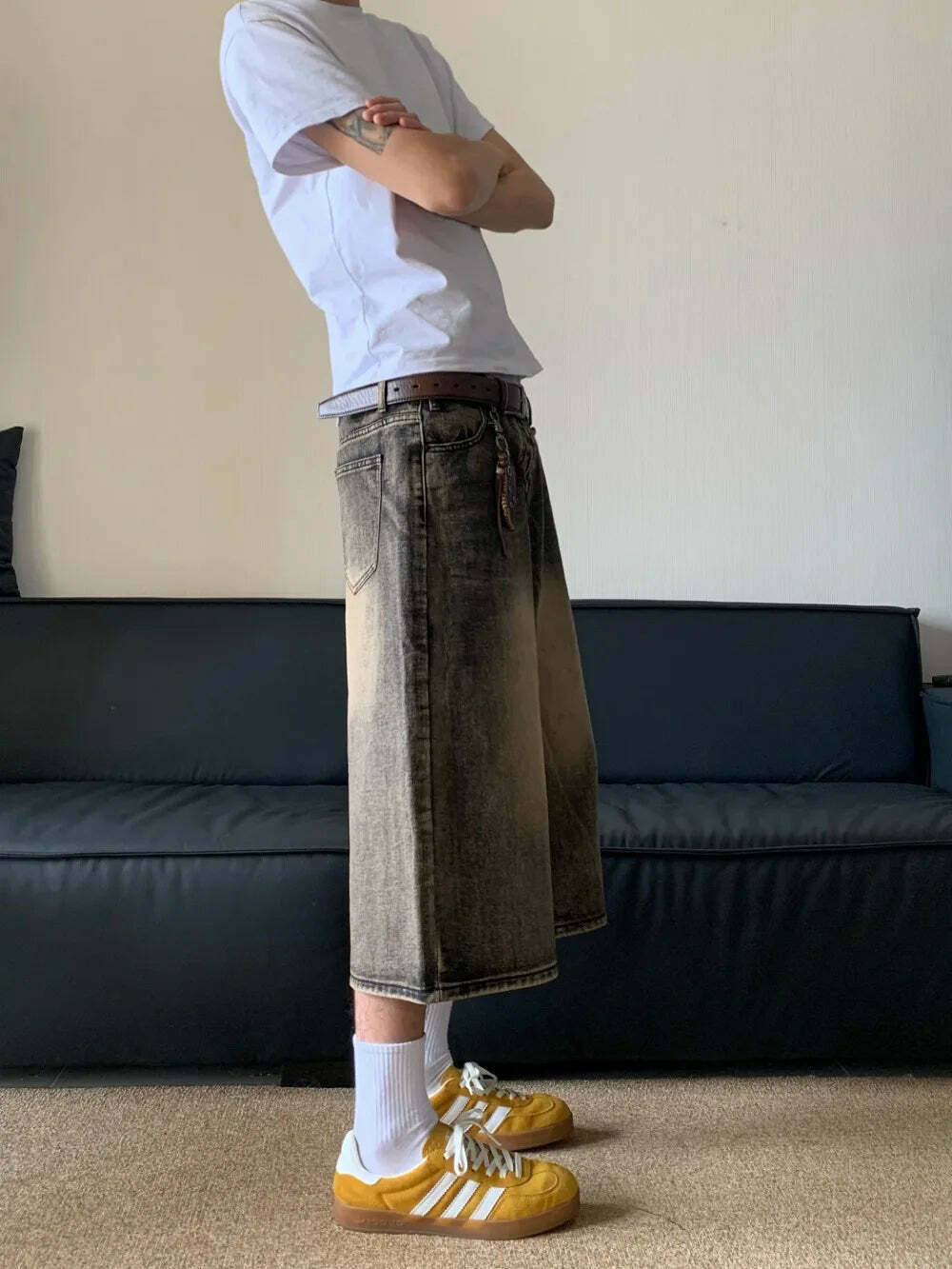 Vintage Wash High-Waisted Cargo Skirt - Y2K Aesthetic Grunge Style - Co Vintage Wash High-Waisted Cargo Skirt - Y2K Aesthetic Grunge Style - Co