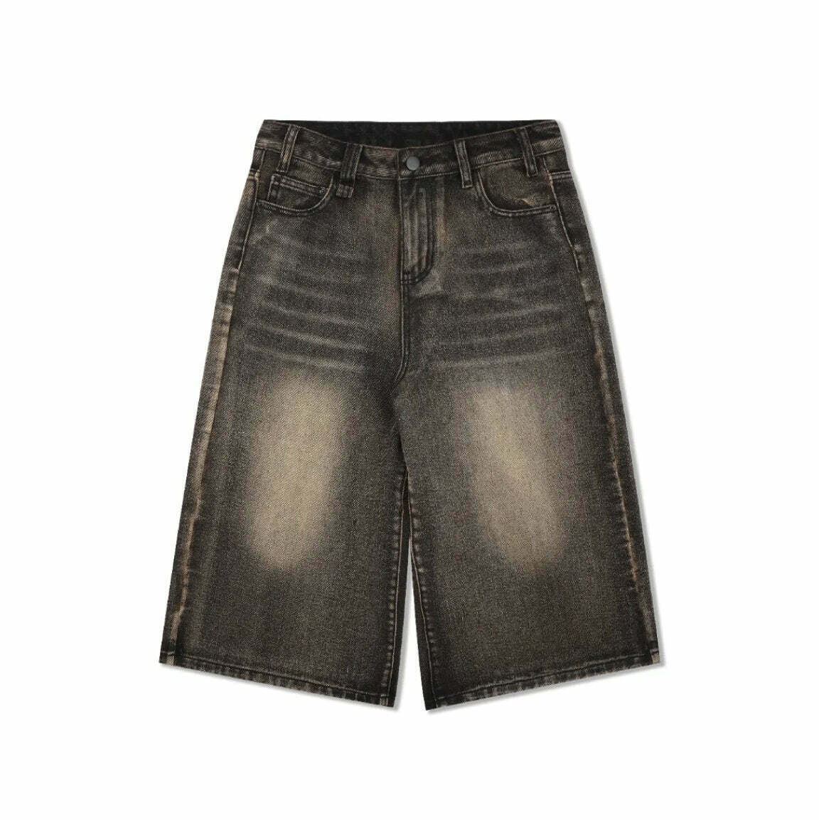 Vintage Wash High-Waisted Cargo Skirt - Y2K Aesthetic Grunge Style - Co Vintage Wash High-Waisted Cargo Skirt - Y2K Aesthetic Grunge Style - Co