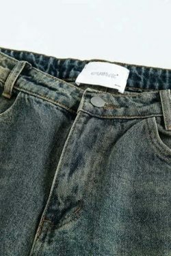 Vintage Wash Workwear Cargo Skirt - Y2K Aesthetic Grunge Style for Women