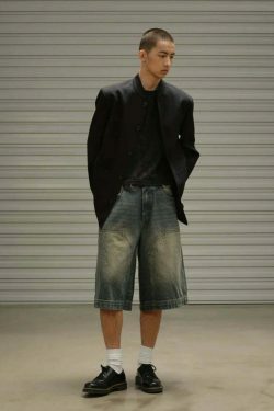 Vintage Wash Workwear Cargo Skirt - Y2K Aesthetic Grunge Style for Women