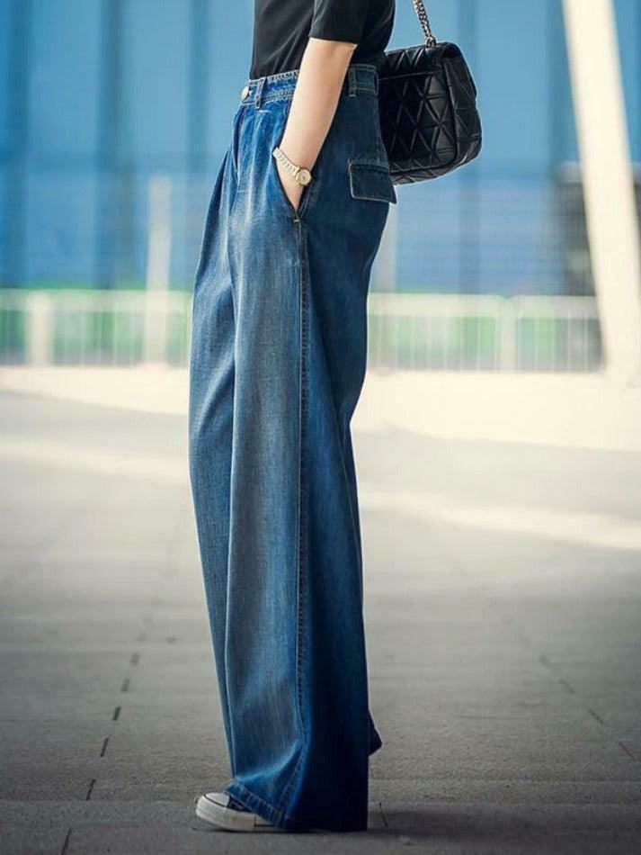 Vintage Washed Boyfriend Jeans - Y2K Aesthetic Denim for Women - Grunge Style Cargo Skirt Outfit