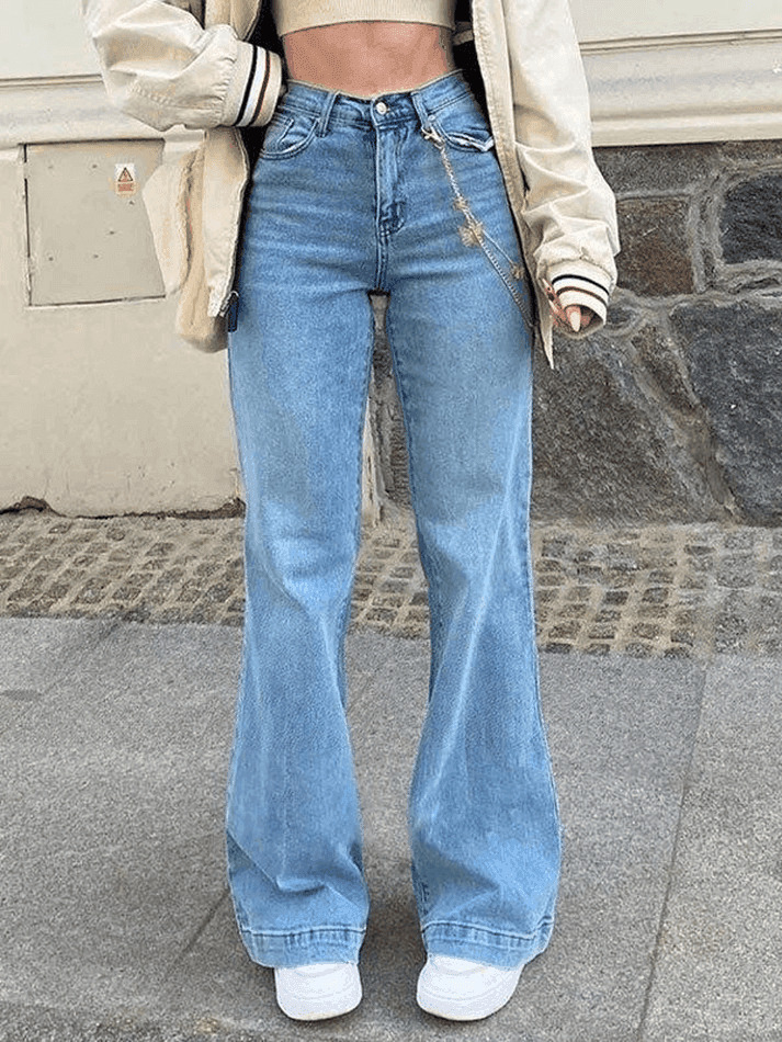 Vintage Washed Boyfriend Jeans: Y2K Aesthetic Mid-Waist Denim for Women's Fashion Vintage Washed Boyfriend Jeans: Y2K Aesthetic Mid-Waist Denim for Women's Fashion
