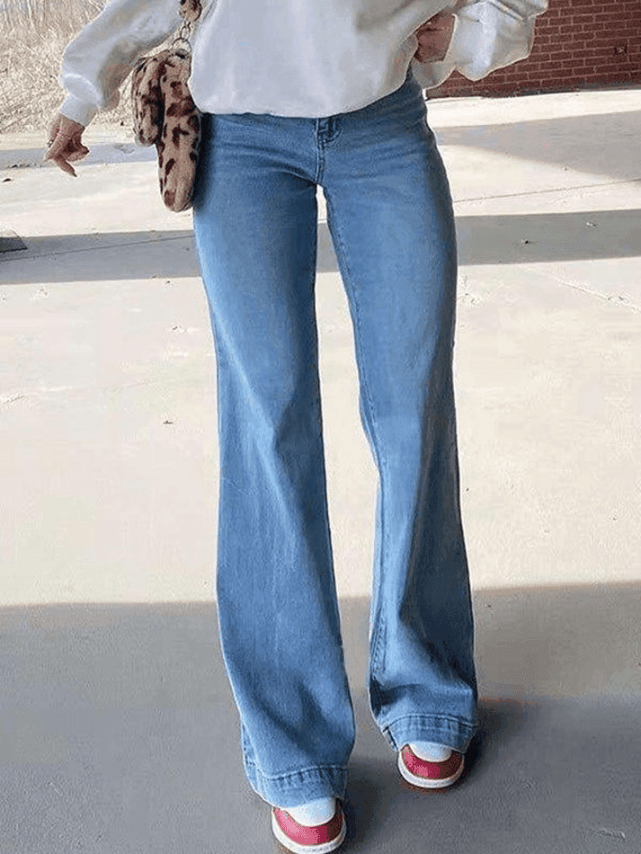 Vintage Washed Boyfriend Jeans: Y2K Aesthetic Mid-Waist Denim for Women's Fashion Vintage Washed Boyfriend Jeans: Y2K Aesthetic Mid-Waist Denim for Women's Fashion