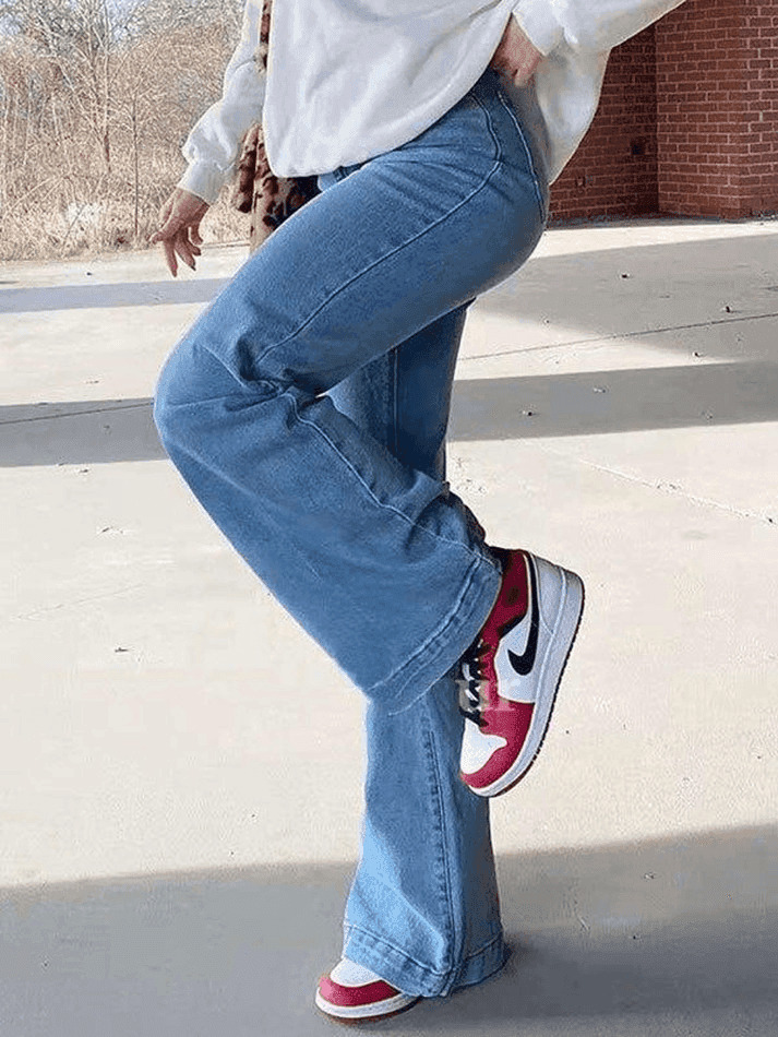 Vintage Washed Boyfriend Jeans: Y2K Aesthetic Mid-Waist Denim for Women's Fashion Vintage Washed Boyfriend Jeans: Y2K Aesthetic Mid-Waist Denim for Women's Fashion