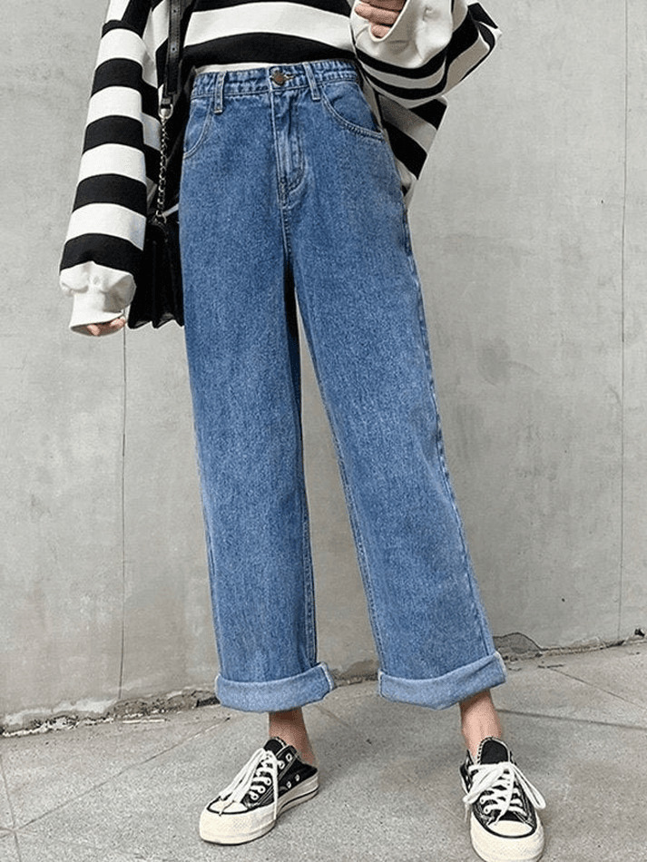 Vintage Washed Boyfriend Jeans: Y2K Fashion Staple for Women's Coquette Aesthetic Outfits Vintage Washed Boyfriend Jeans: Y2K Fashion Staple for Women's Coquette Aesthetic Outfits