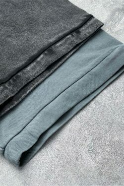 Vintage Washed Cotton Tee | Y2K Aesthetic Grunge Style | Coquette Fashion | Cute Tops & Cargo Skirt