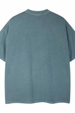 Vintage Washed Cotton Tee | Y2K Aesthetic Grunge Style | Coquette Fashion | Cute Tops & Cargo Skirt