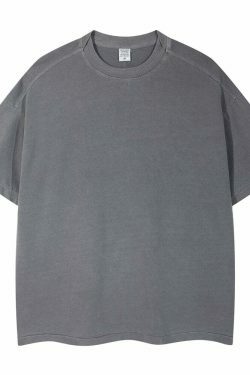 Vintage Washed Cotton Tee | Y2K Aesthetic Grunge Style | Coquette Fashion | Cute Tops & Cargo Skirt