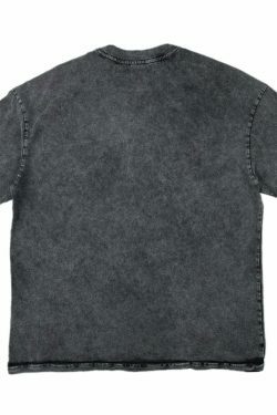 Vintage Washed Cotton Tee | Y2K Aesthetic Grunge Style | Coquette Fashion | Cute Tops & Cargo Skirt