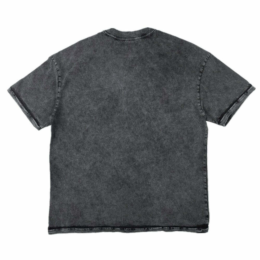 Vintage Washed Cotton Tee | Y2K Aesthetic Grunge Style | Coquette Fashion | Cute Tops & Cargo Skirt