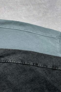 Vintage Washed Cotton Tee | Y2K Aesthetic Grunge Style | Coquette Fashion | Cute Tops & Cargo Skirt