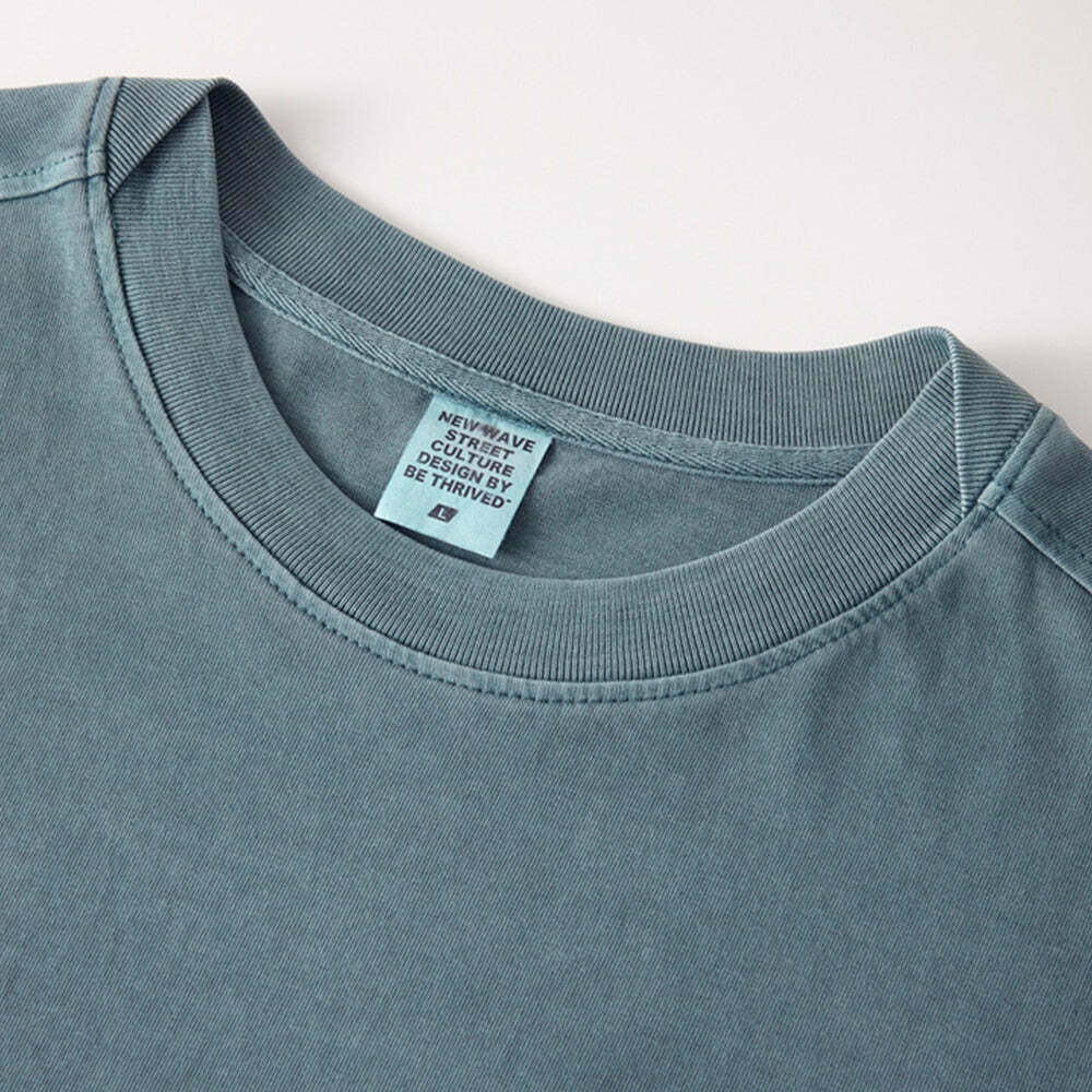 Vintage Washed Cotton Tee | Y2K Aesthetic Grunge Style | Coquette Fashion | Cute Tops & Cargo Skirt