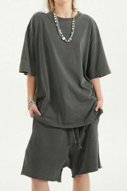 Vintage Washed Cotton Tee: Y2K Aesthetic Grunge Style Coquette Fashion Cute Tops