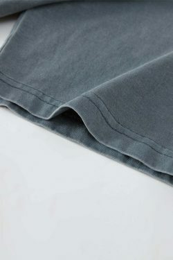 Vintage Washed Cotton Tee: Y2K Aesthetic Grunge Style Coquette Fashion Cute Tops