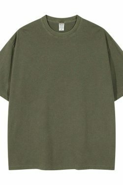 Vintage Washed Cotton Tee: Y2K Aesthetic Grunge Style Coquette Fashion Cute Tops