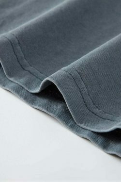 Vintage Washed Cotton Tee: Y2K Aesthetic Grunge Style Coquette Fashion Cute Tops