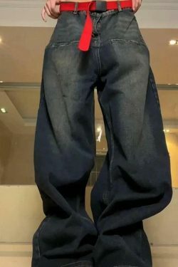 Vintage Washed Distressed Boyfriend Jeans - Y2K Fashion Staple for Women's Coquette Aesthetic