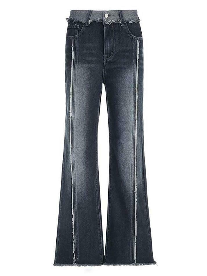 Vintage Washed Wide Leg Jeans: Y2K Fashion Staple for Women's Coquette Aesthetic Outfits Vintage Washed Wide Leg Jeans: Y2K Fashion Staple for Women's Coquette Aesthetic Outfits
