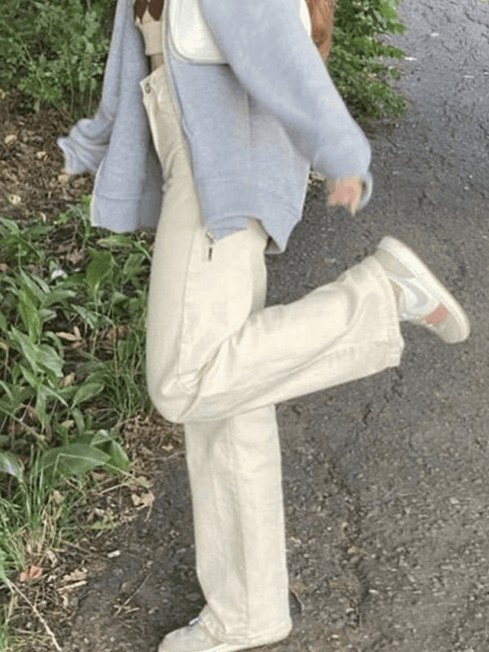 Vintage White Washed Boyfriend Jeans - Y2K Fashion Staple for Women's Grunge and Coquette Aesthetic Vintage White Washed Boyfriend Jeans - Y2K Fashion Staple for Women's Grunge and Coquette Aesthetic