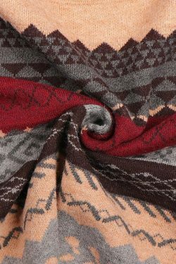 Vintage Winter Sweater: Y2K Aesthetic Coquette Style with Grunge Flair and Pastel Goth Vibes