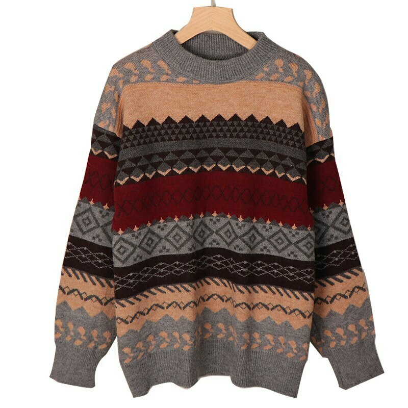 Vintage Winter Sweater: Y2K Aesthetic Coquette Style with Grunge Flair and Pastel Goth Vibes Vintage Winter Sweater: Y2K Aesthetic Coquette Style with Grunge Flair and Pastel Goth Vibes