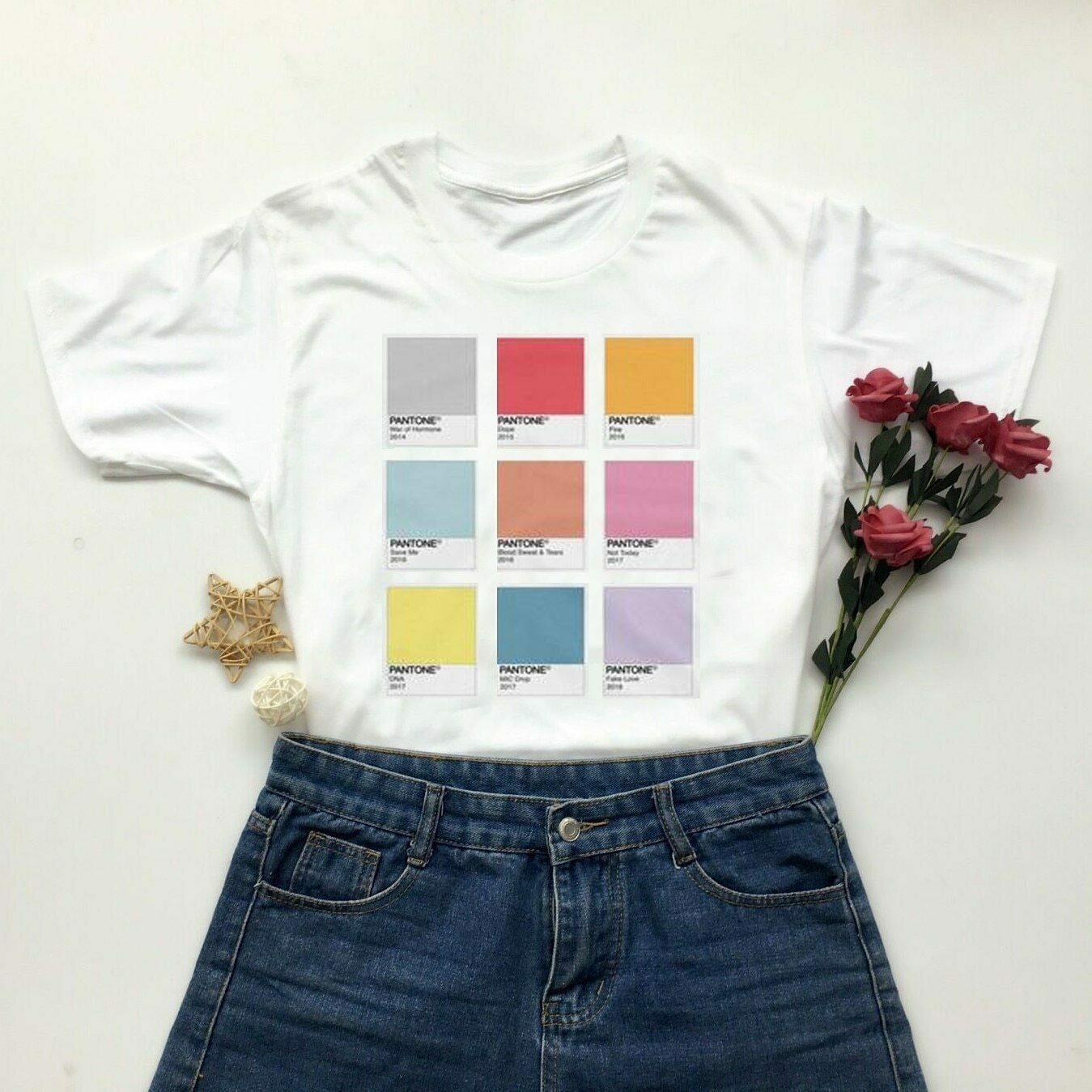 Vintage Y2K Aesthetic Cargo Skirt & Pastel Goth Hoodie - Coquette Style Pantone T-Shirt Vintage Y2K Aesthetic Cargo Skirt & Pastel Goth Hoodie - Coquette Style Pantone T-Shirt