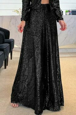 Vintage Y2K Aesthetic Cargo Skirt with Coquette Style and High Waist Wide Leg Pants