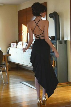 Vintage Y2K Aesthetic Cargo Skirt with Coquette Style Halter Strap Backless Dress