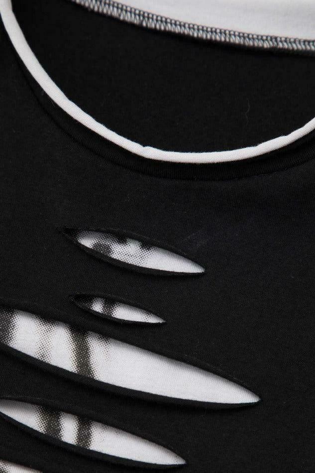 Vintage Y2K Aesthetic Destroyed Tank Top for Women - Coquette Style Grunge Fashion Vintage Y2K Aesthetic Destroyed Tank Top for Women - Coquette Style Grunge Fashion