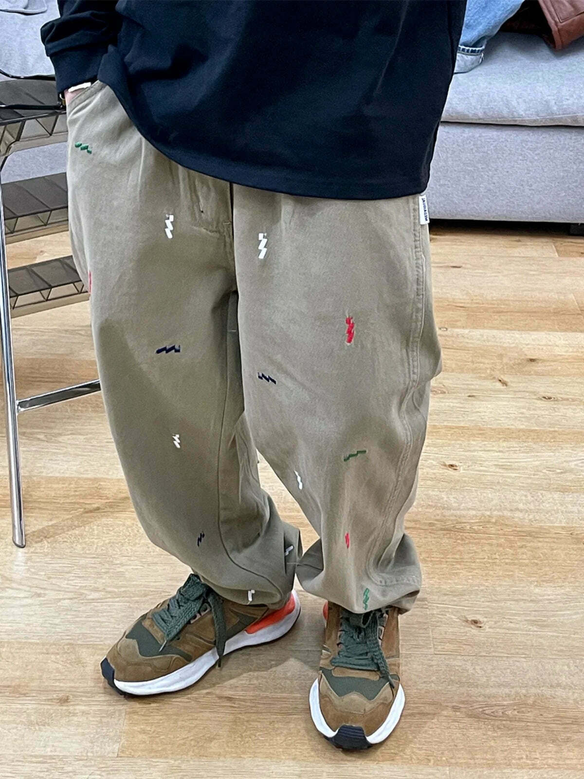 Vintage Y2K Aesthetic Embroidered Jeans - Coquette Style with Grunge & Pastel Goth Vibes Vintage Y2K Aesthetic Embroidered Jeans - Coquette Style with Grunge & Pastel Goth Vibes