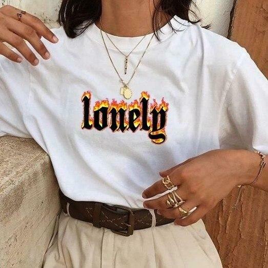 Vintage Y2K Aesthetic Lonely Unisex T-Shirt - Coquette & Grunge Style Fashion Vintage Y2K Aesthetic Lonely Unisex T-Shirt - Coquette & Grunge Style Fashion