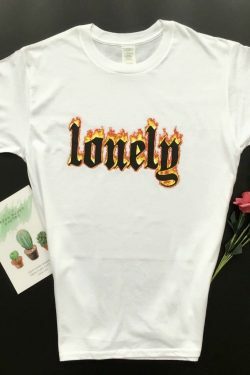 Vintage Y2K Aesthetic Lonely Unisex T-Shirt - Coquette & Grunge Style Fashion