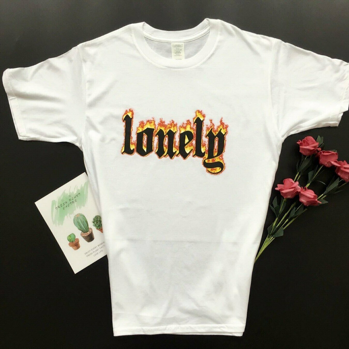 Vintage Y2K Aesthetic Lonely Unisex T-Shirt - Coquette & Grunge Style Fashion Vintage Y2K Aesthetic Lonely Unisex T-Shirt - Coquette & Grunge Style Fashion