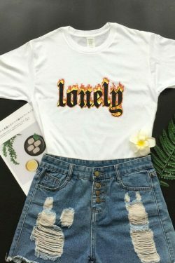 Vintage Y2K Aesthetic Lonely Unisex T-Shirt - Coquette & Grunge Style Fashion