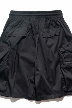 Vintage Y2K Aesthetic Parachute Cargo Shorts for Women - Coquette Style Grunge Fashion