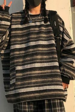 Vintage Y2K Aesthetic Sweater: Coquette Style with Grunge Flair and Pastel Goth Vibes