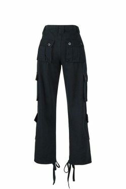 Vintage Y2K Cargo Jeans: Coquette Aesthetic Grunge Style for Women