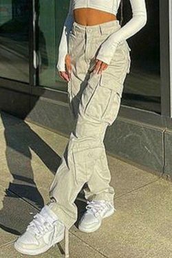 Vintage Y2K Cargo Jeans: Coquette Aesthetic Grunge Style for Women
